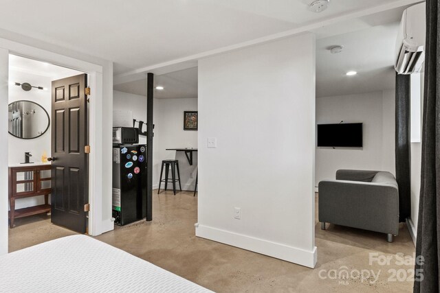 453 Riverview Dr, Asheville, NC 28806 - bedroom with a wall unit AC