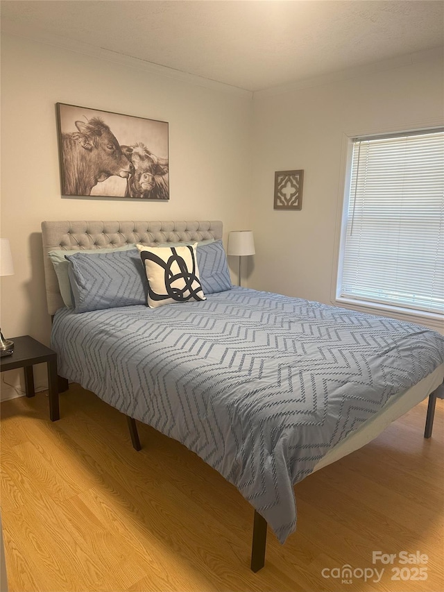 bedroom featuring light hardwood / wood-style floors