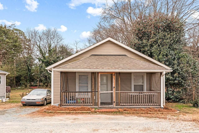 bungalow-style house featuring a porch