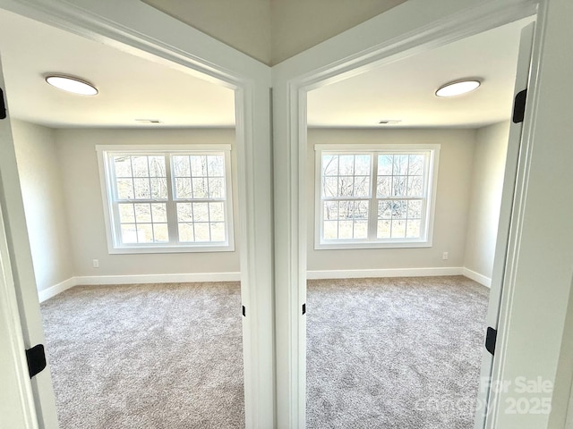 view of carpeted empty room