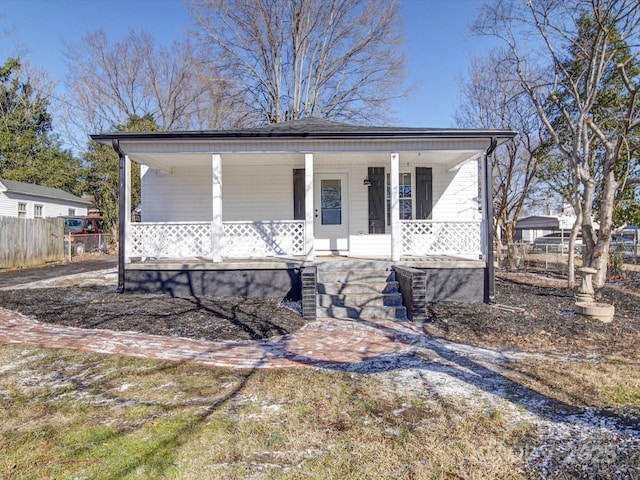 bungalow with a porch