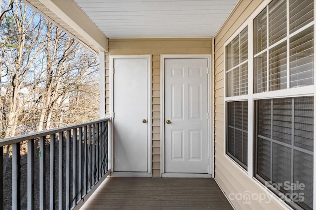 view of balcony