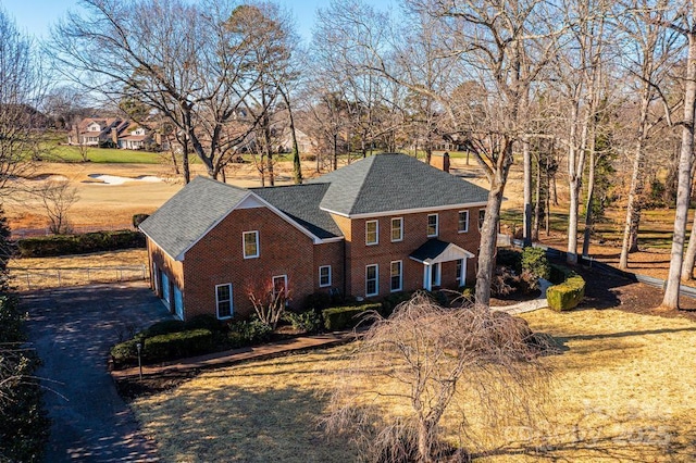 colonial house featuring a garage