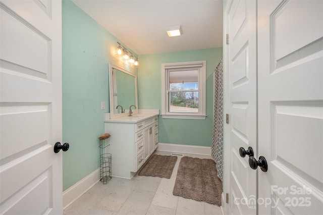 bathroom with vanity