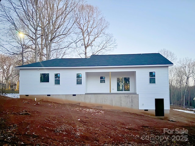 view of rear view of property