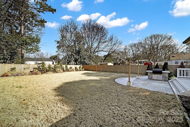 view of yard with a patio