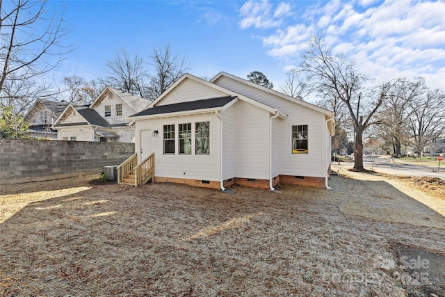 view of rear view of property