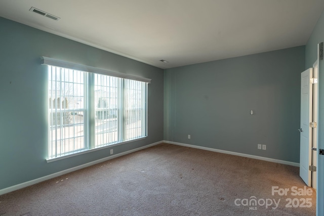 view of carpeted empty room