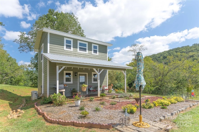 view of front of home with a porch