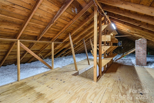 view of attic