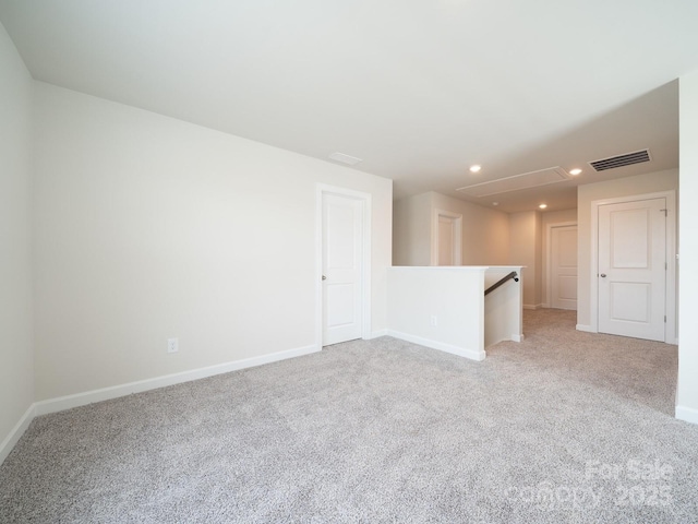 view of carpeted empty room