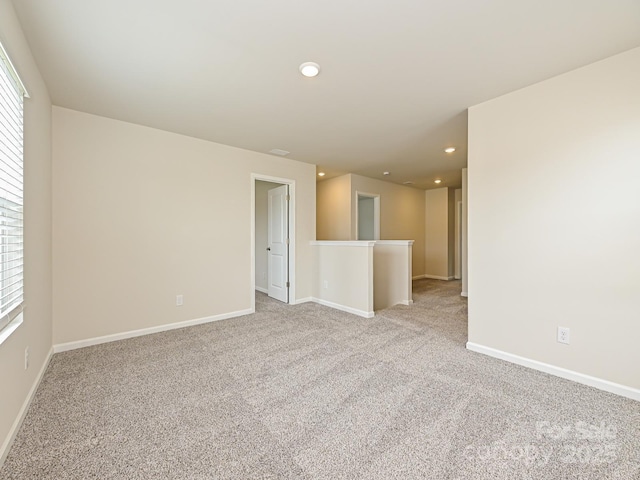 view of carpeted empty room