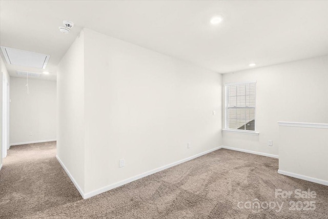 view of carpeted empty room