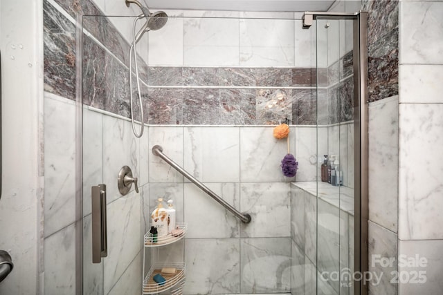 bathroom with walk in shower