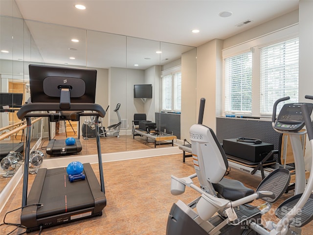 view of exercise room