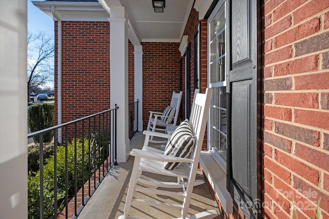 view of balcony