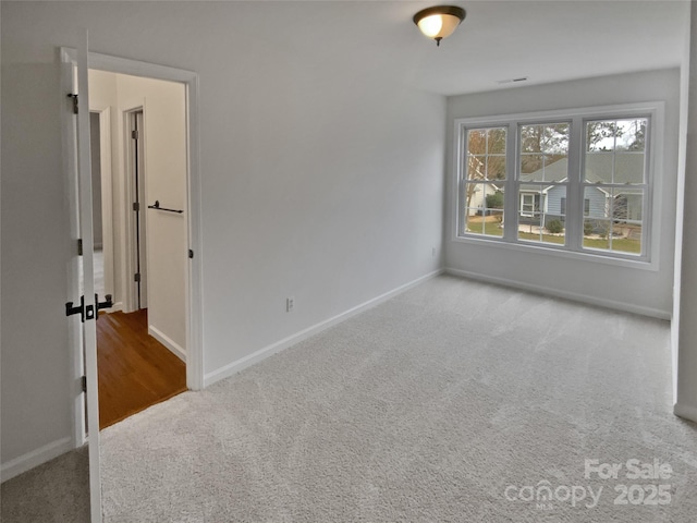 view of carpeted empty room