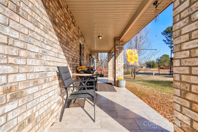 view of patio / terrace featuring a porch