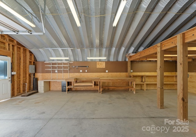 miscellaneous room with concrete floors