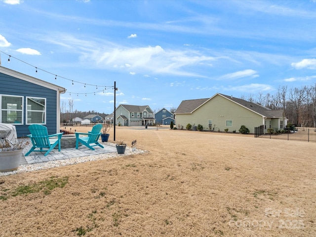 view of yard with a patio