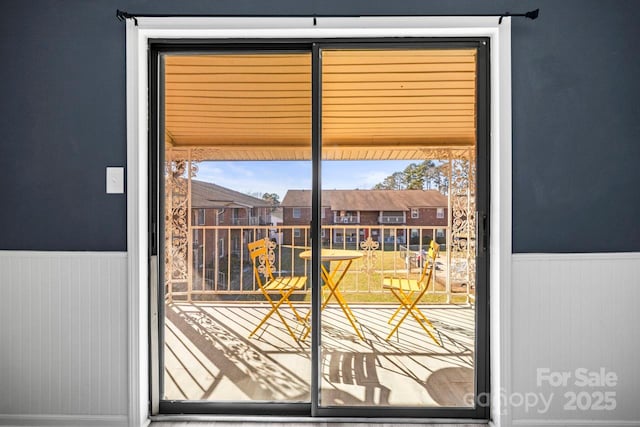 doorway featuring plenty of natural light