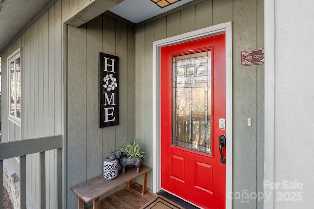 view of property entrance