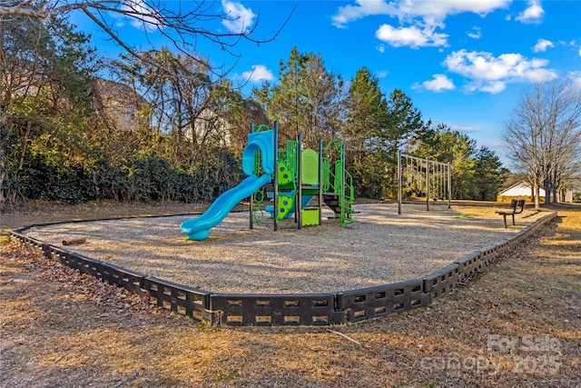 view of jungle gym