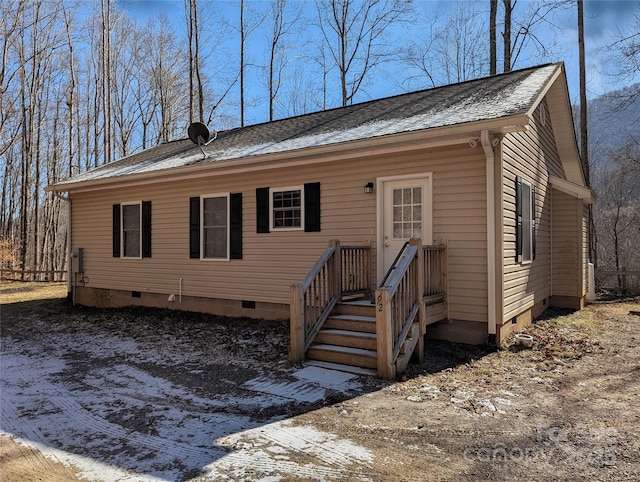 view of front of property