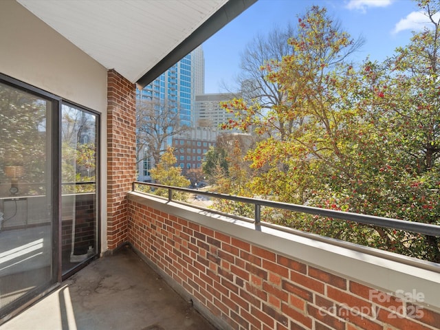 view of balcony