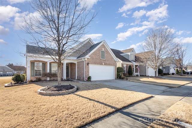 view of property with a garage