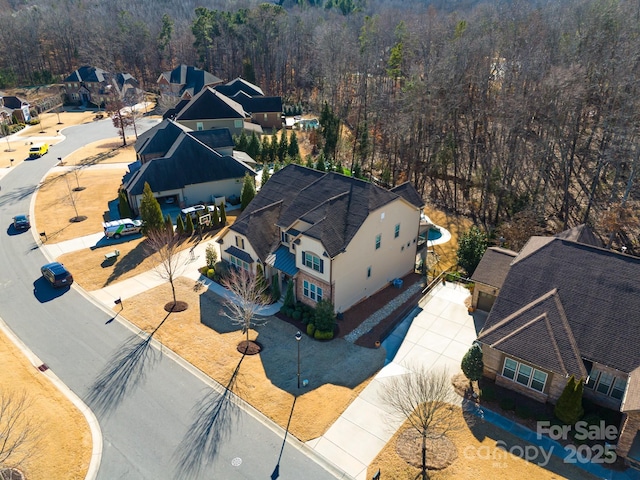 aerial view with a view of trees