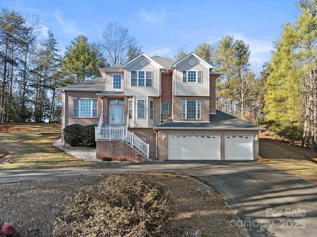 front facade featuring a garage