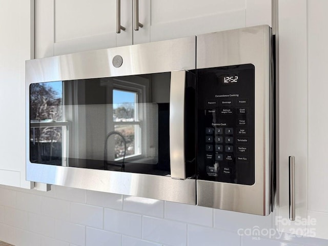 interior details with white cabinets