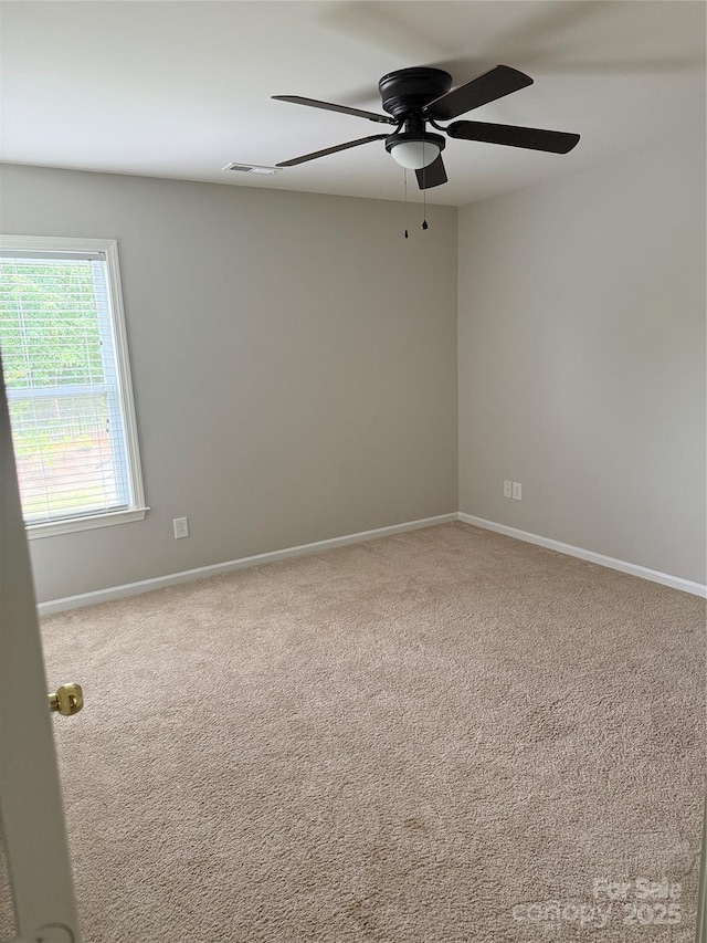 6706 Blackwood Ln, Waxhaw, NC 28173 - carpeted spare room with a ceiling fan and baseboards