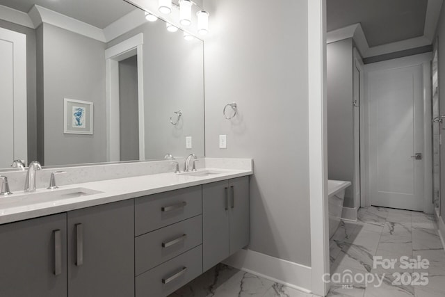 bathroom with vanity