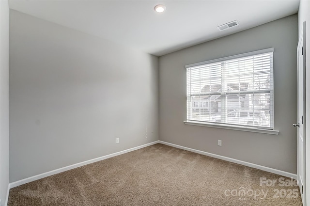 view of carpeted empty room