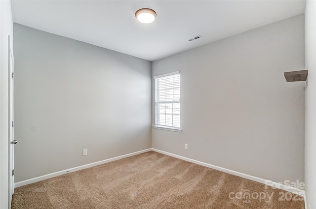 view of carpeted empty room