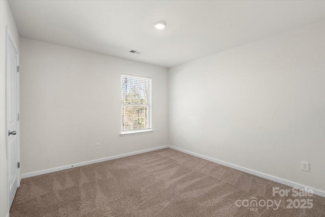 view of carpeted empty room