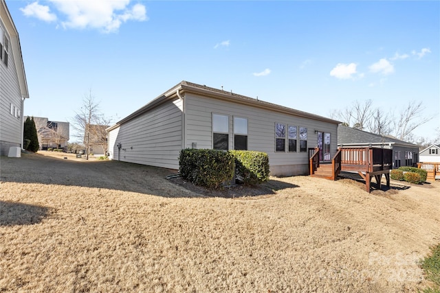 9307 Dufaux Dr, Charlotte, NC 28278 - rear view of property featuring a deck
