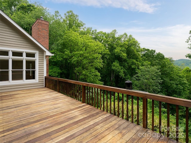 15 Breckenridge Dr, Fairview, NC 28730 - view of wooden terrace
