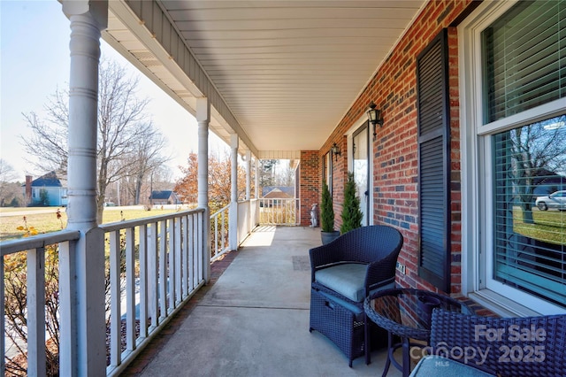 balcony with a porch