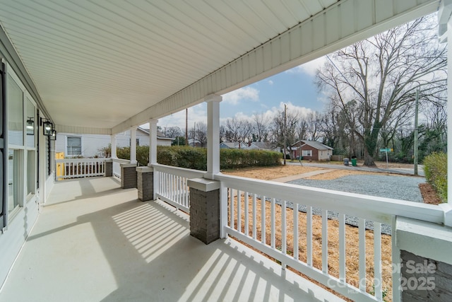 view of patio / terrace featuring a porch