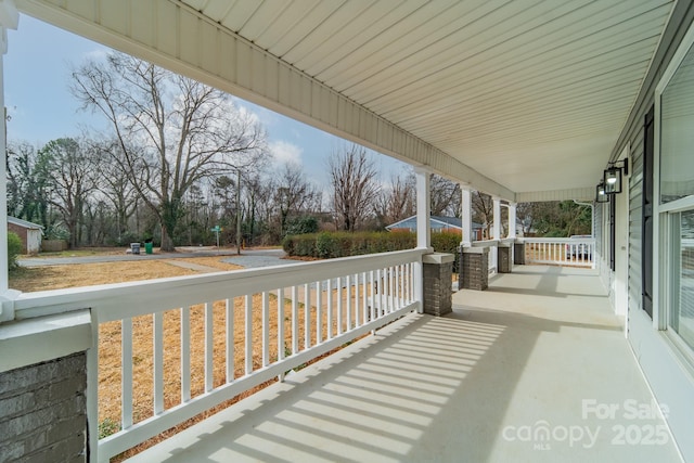 view of patio with covered porch