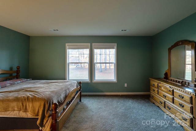 bedroom featuring carpet flooring