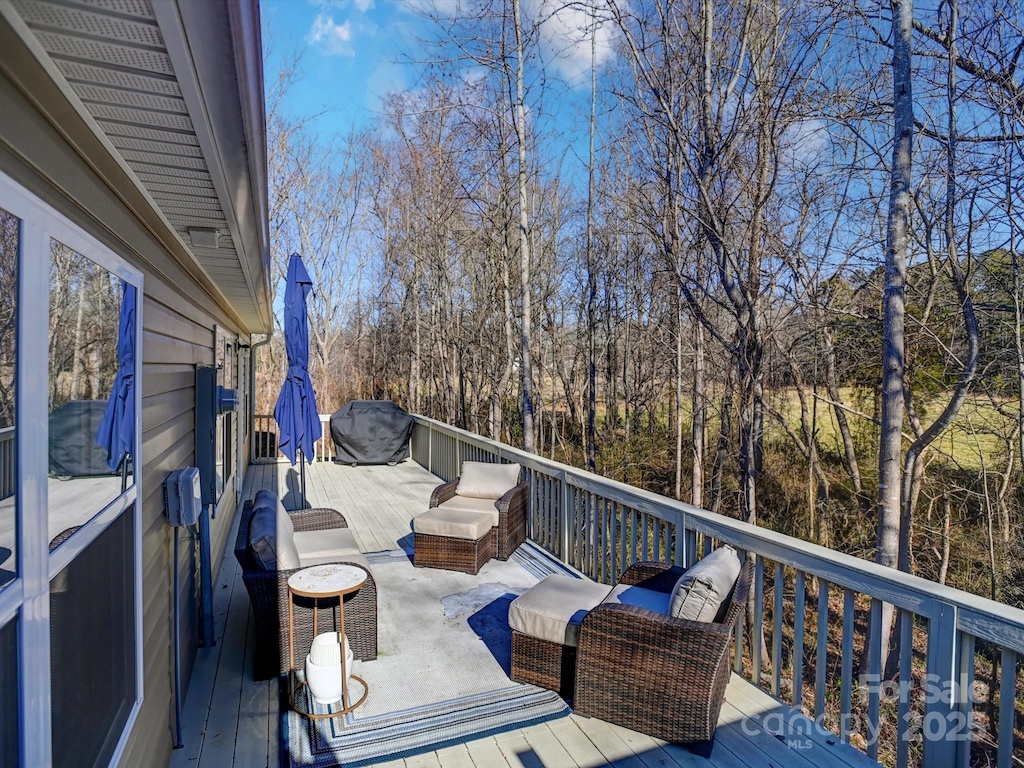 view of wooden terrace