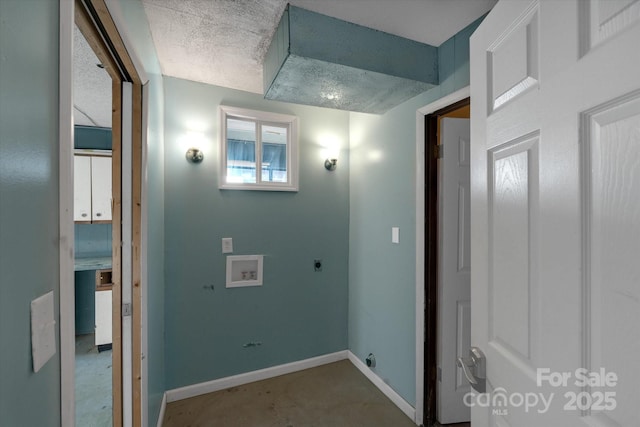 laundry area featuring washer hookup and electric dryer hookup