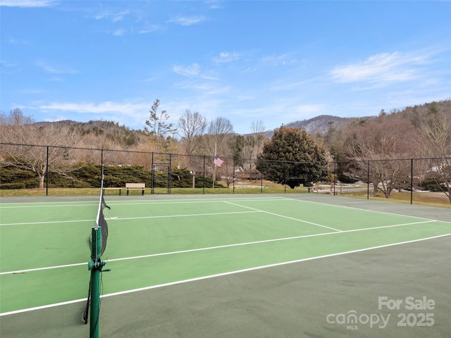 view of tennis court