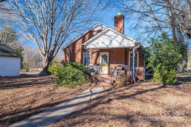 view of front of house with covered porch