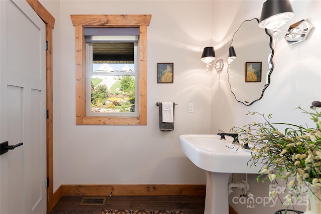 18 Gracie Ln, Weaverville, NC 28787 - bathroom with wood finished floors and baseboards