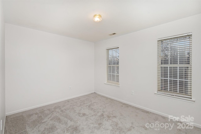 view of carpeted empty room